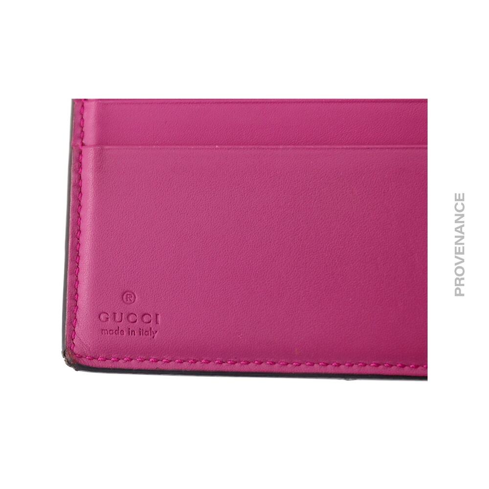 🔴 Gucci Trifold Snap Wallet - GG Supreme Red/Pink - Picture 8 of 11